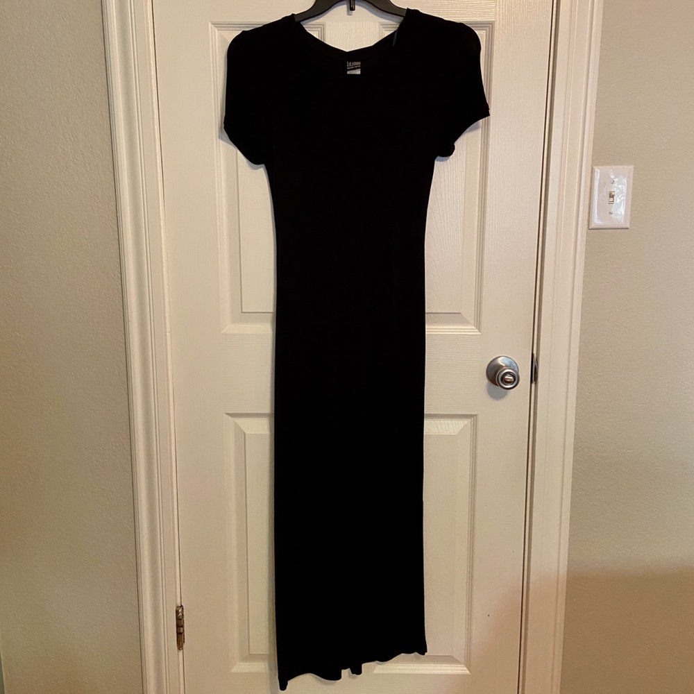 Black maxi dress